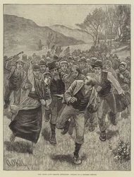 The Irish Land League Agitation, Attack on a Process Server